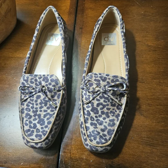 Dolce Vita Animal Print Loafers with Bow - Picture 6 of 8